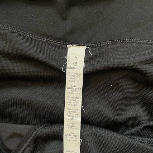 Lululemon speed up shorts. Size 8. - Picture 3 of 4